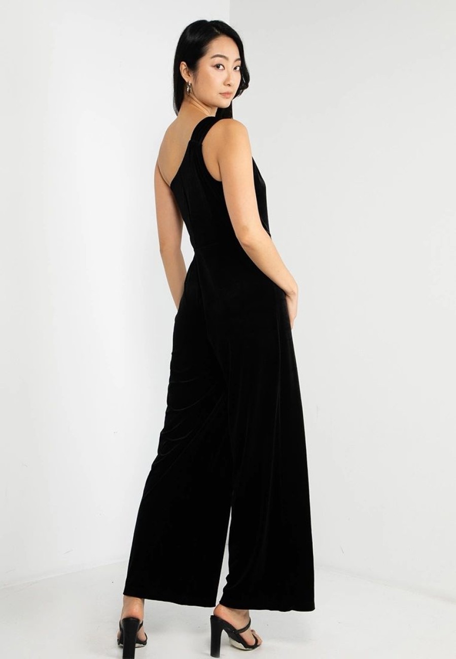 Women * | Banana Republic Velvet Maxi Jumpsuit