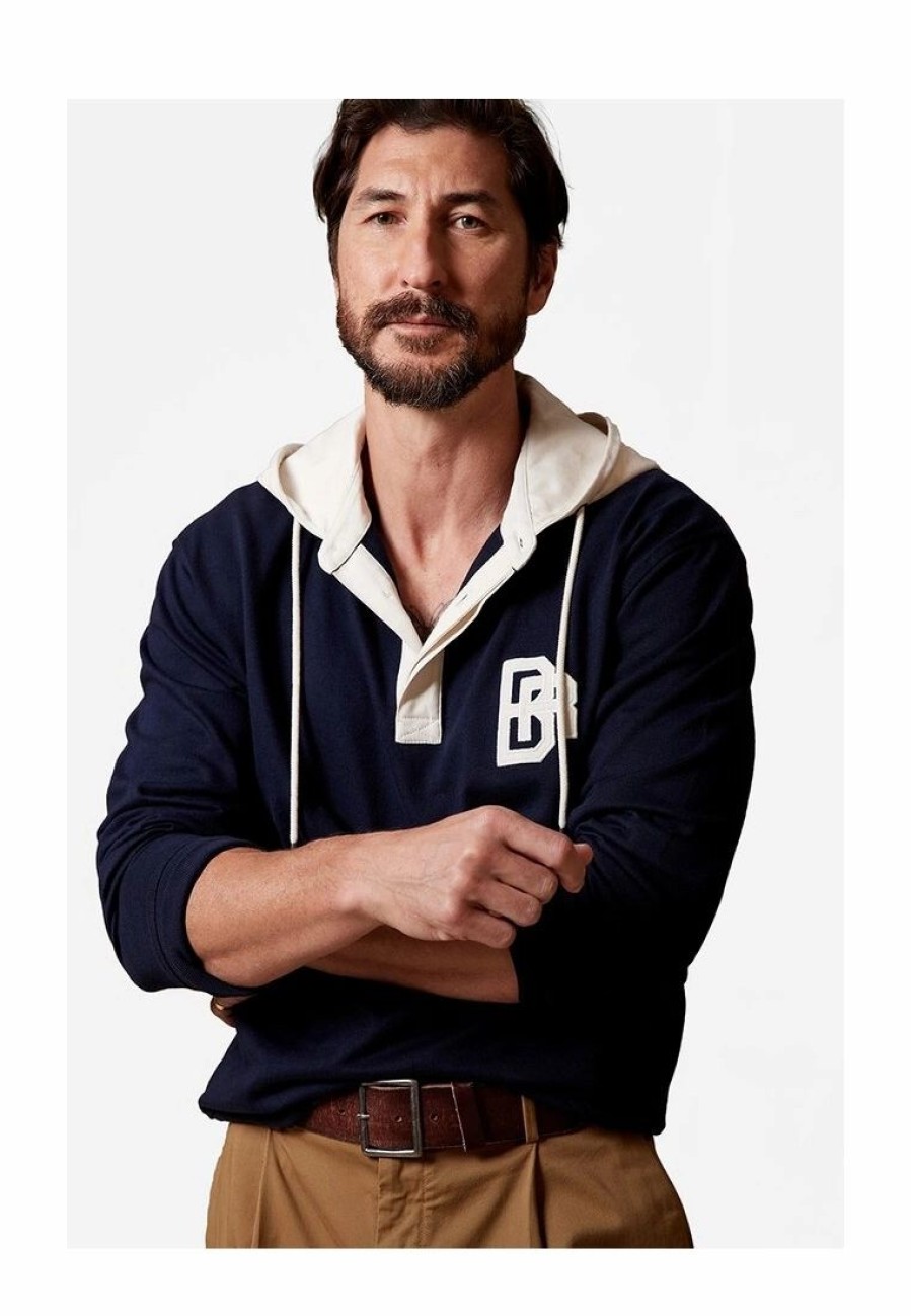 Men * | Banana Republic Long Sleeves Rugby Hoodie