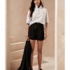 Women * | Banana Republic Pleated Linen Shorts