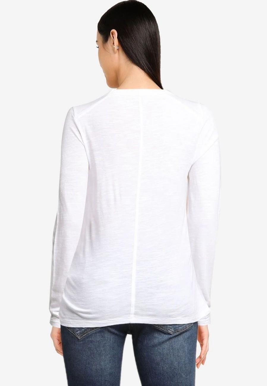 Women * | Banana Republic Cotton Slub Crew Tee