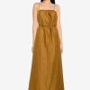 Women * | Banana Republic Strappy Shirred A Line Maxi Dress