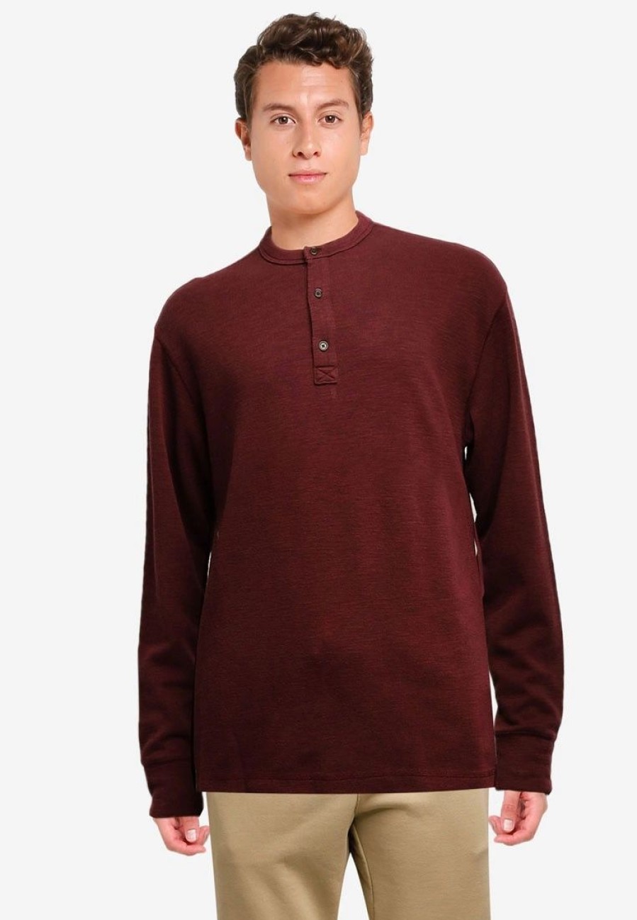 Men * | Banana Republic Slub Double Knit Henley Sweater