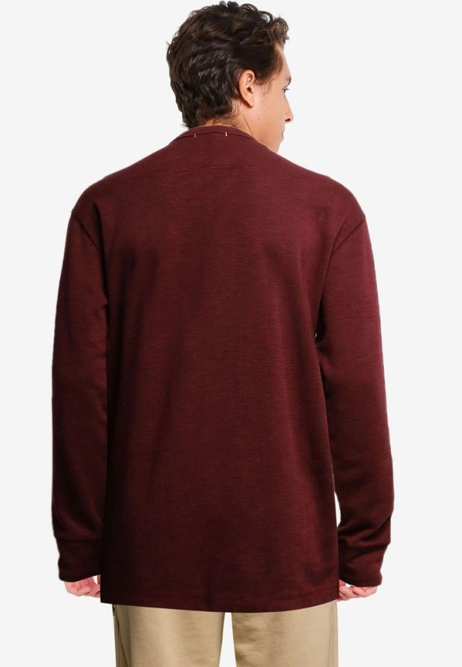 Men * | Banana Republic Slub Double Knit Henley Sweater