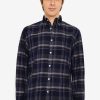 Men * | Banana Republic Crinkle Plaid Shirt