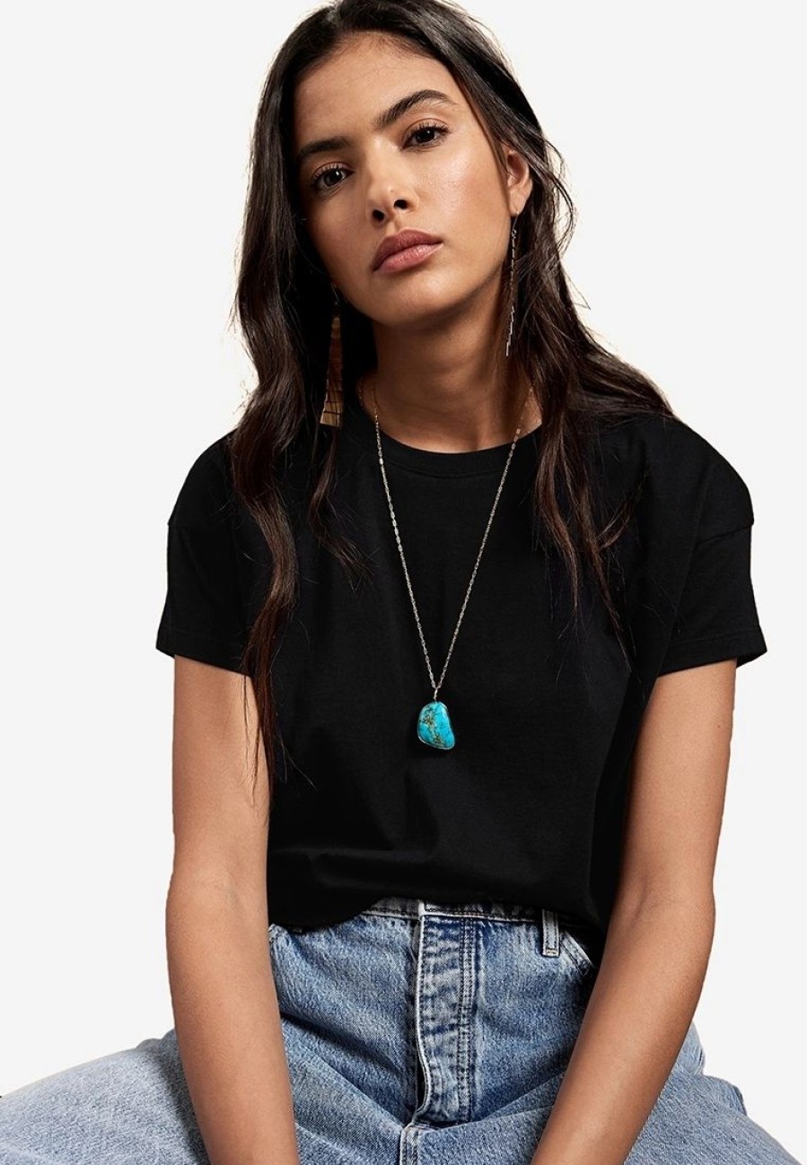 Women * | Banana Republic Ss Supima Boxy Tee