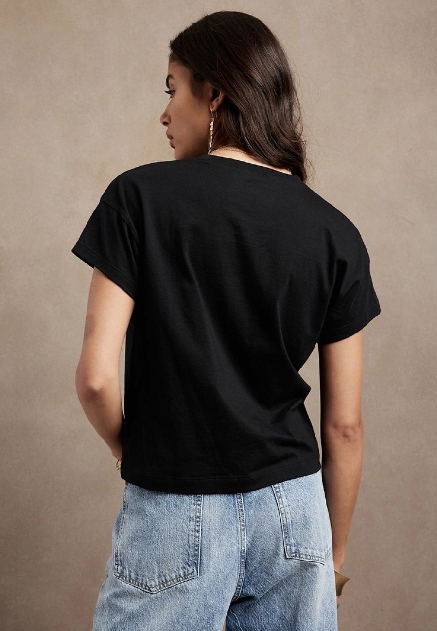 Women * | Banana Republic Ss Supima Boxy Tee