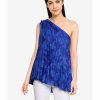 Women * | Banana Republic Sleeveless Pleated One Shoulder Top