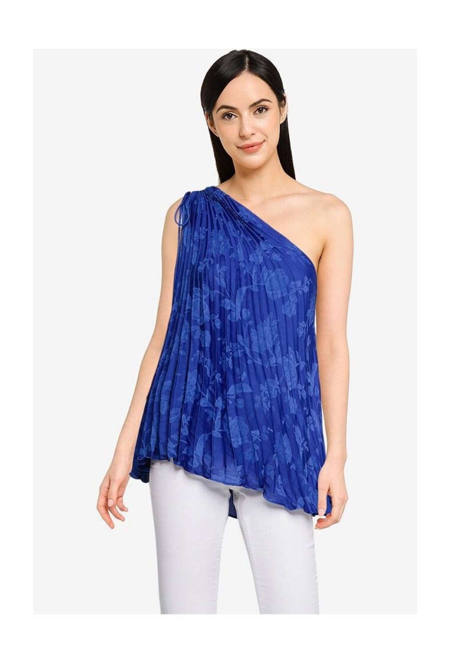 Women * | Banana Republic Sleeveless Pleated One Shoulder Top