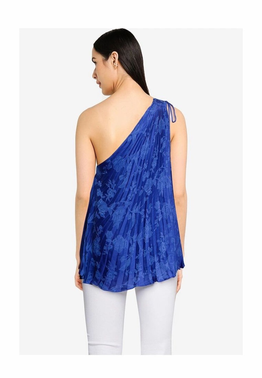 Women * | Banana Republic Sleeveless Pleated One Shoulder Top