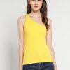 Women * | Banana Republic Cotton Rib One Shoulder Top