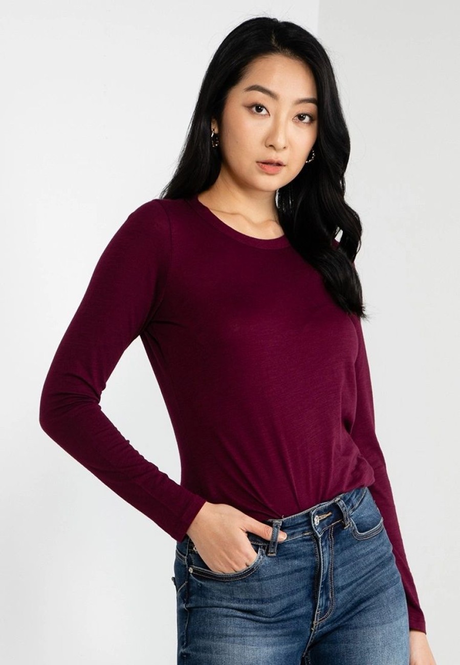 Women * | Banana Republic Cotton Slub Crew Tee