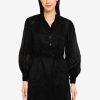 Women * | Banana Republic Ls Popover Shirtdress Mini Ramie