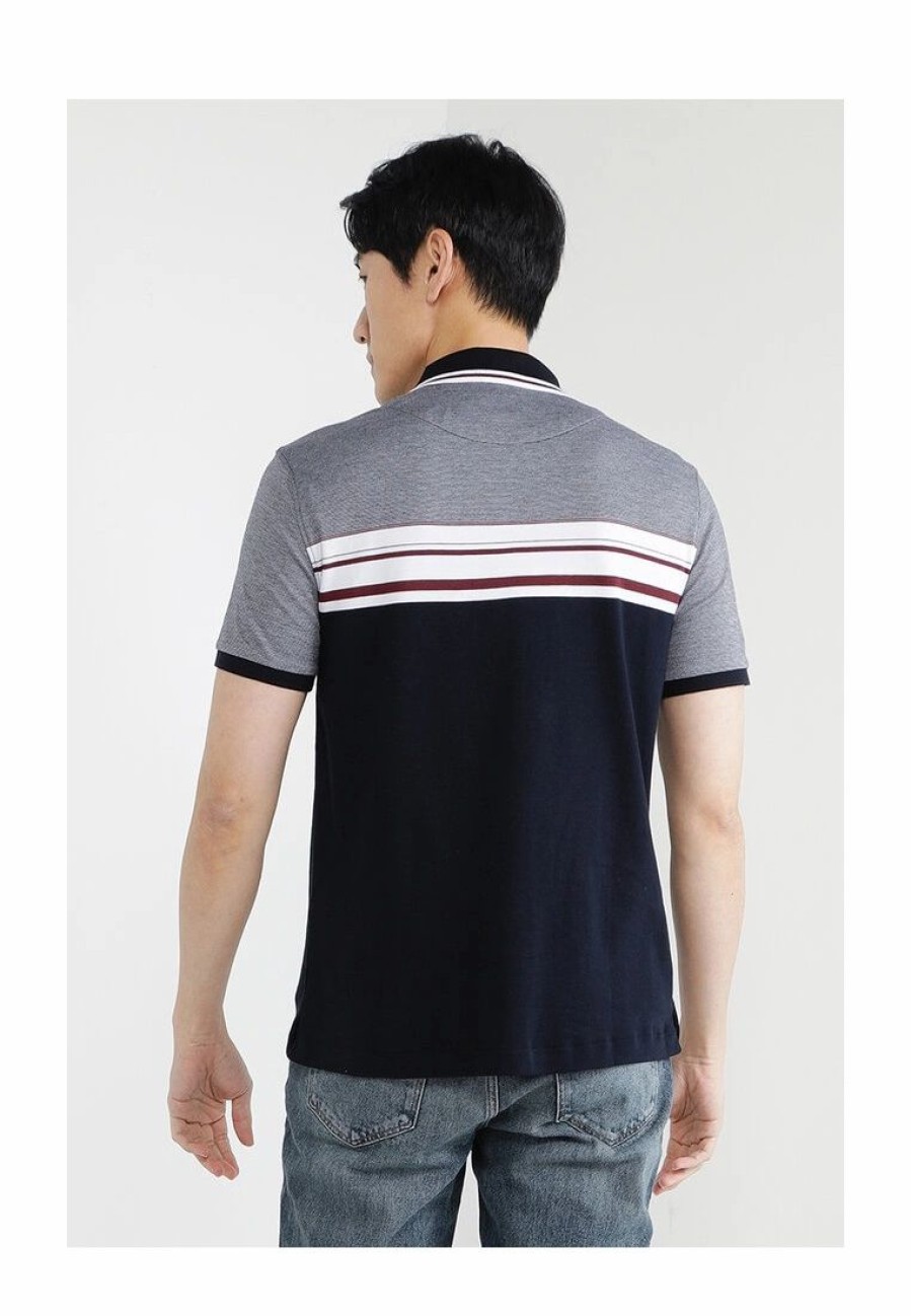 Men * | Banana Republic Stripe Lux Polo Shirt