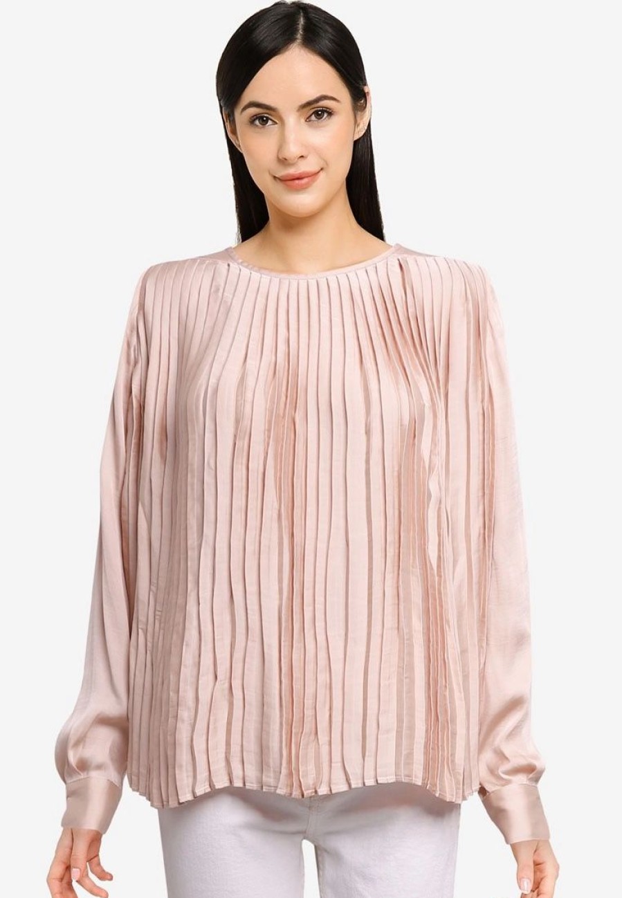 Women * | Banana Republic Pleated Blouse