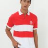 Men * | Banana Republic Engineered Stripe Pique Polo Shirt