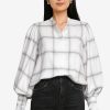 Women * | Banana Republic Volume Sleeves Flannel Shirt