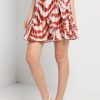 Women * | Banana Republic Belted Wrap Linen Mini Skirt