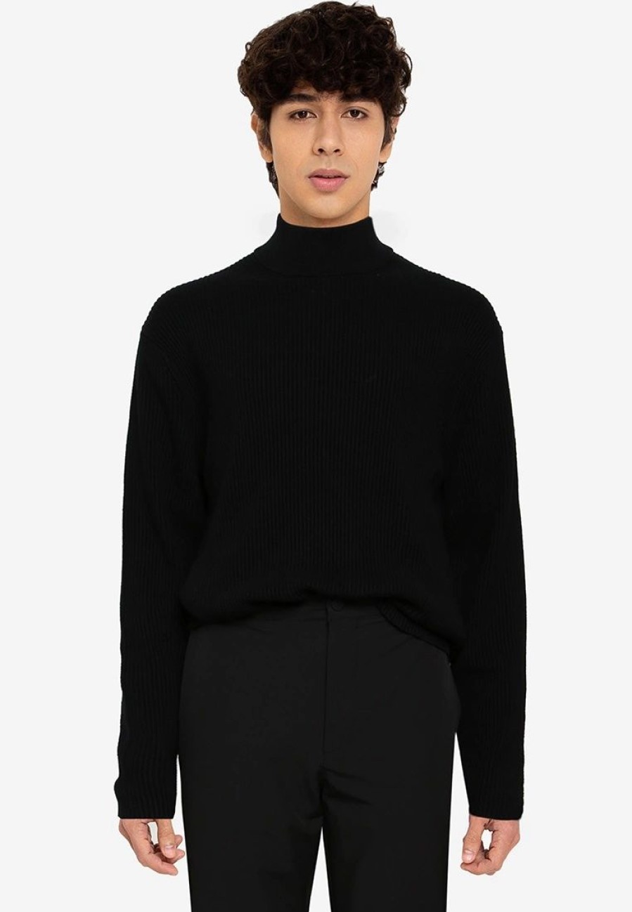 Men * | Banana Republic Organic Cotton Mock-Neck Sweater