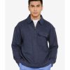 Men * | Banana Republic Brushed Waffle Half Zip Polo Sweater