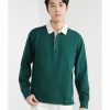 Men * | Banana Republic Heavy Jersey Long Sleeves Rugby Polo Shirt