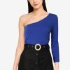 Women * | Banana Republic Rib Exposed Shoulder Top