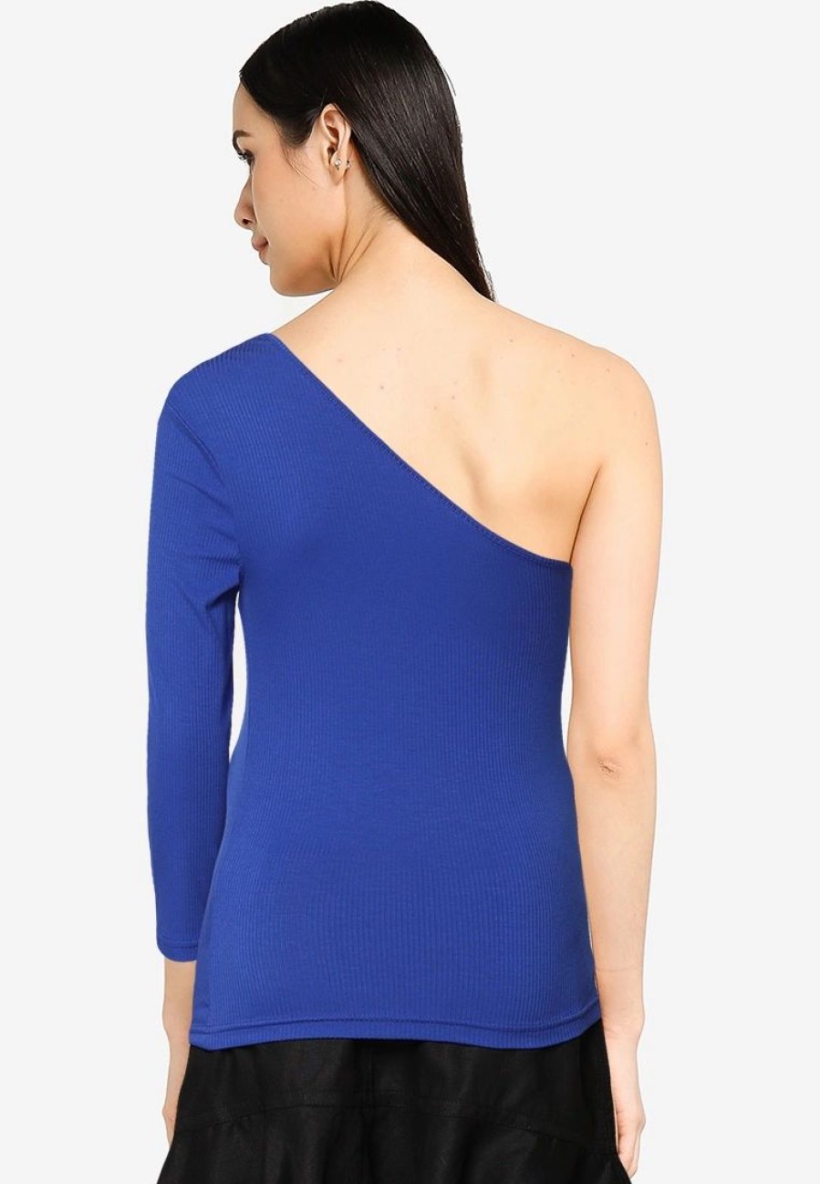 Women * | Banana Republic Rib Exposed Shoulder Top