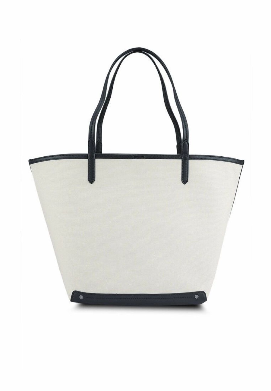 Women * | Banana Republic Large Canvas With Leather Trim Tote