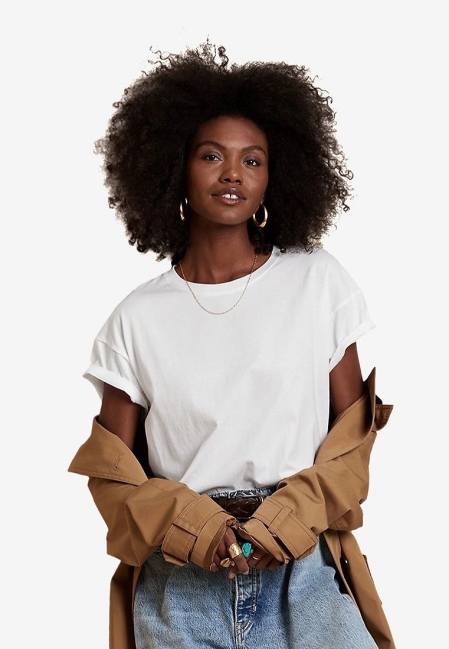 Women * | Banana Republic Ss Supima Boxy Tee