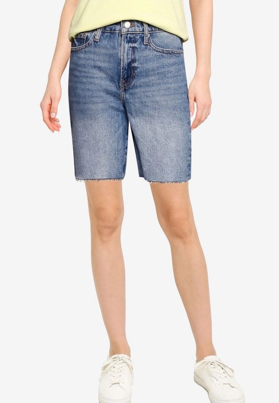 Women * | Banana Republic High Rise Denim Walker Shorts