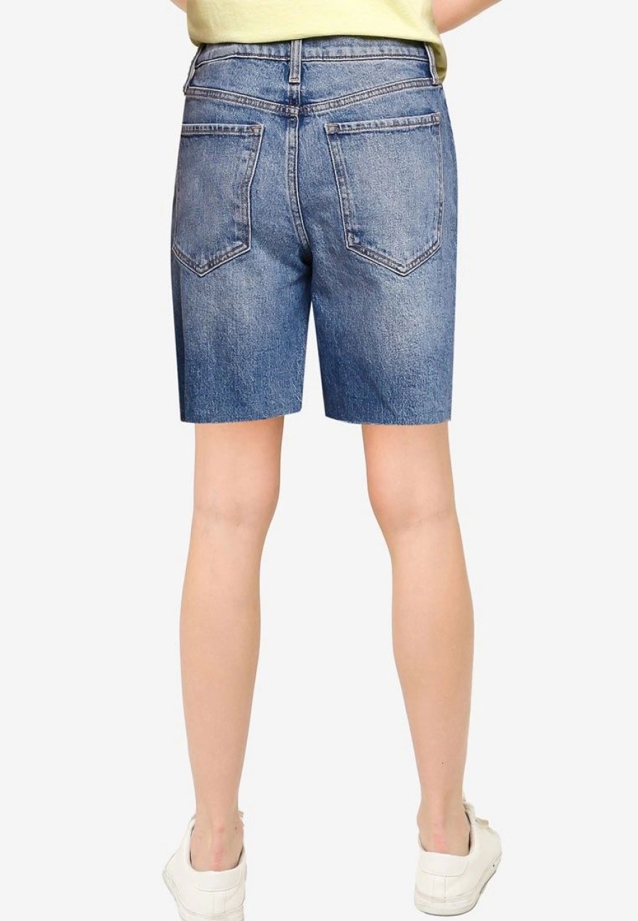 Women * | Banana Republic High Rise Denim Walker Shorts