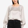 Women * | Banana Republic Back Tie Blousant Sleeve Top