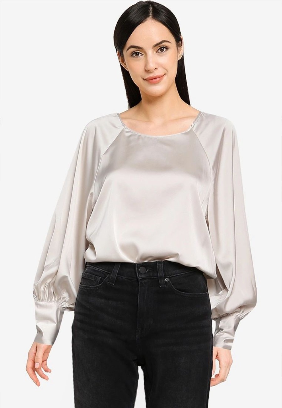 Women * | Banana Republic Back Tie Blousant Sleeve Top