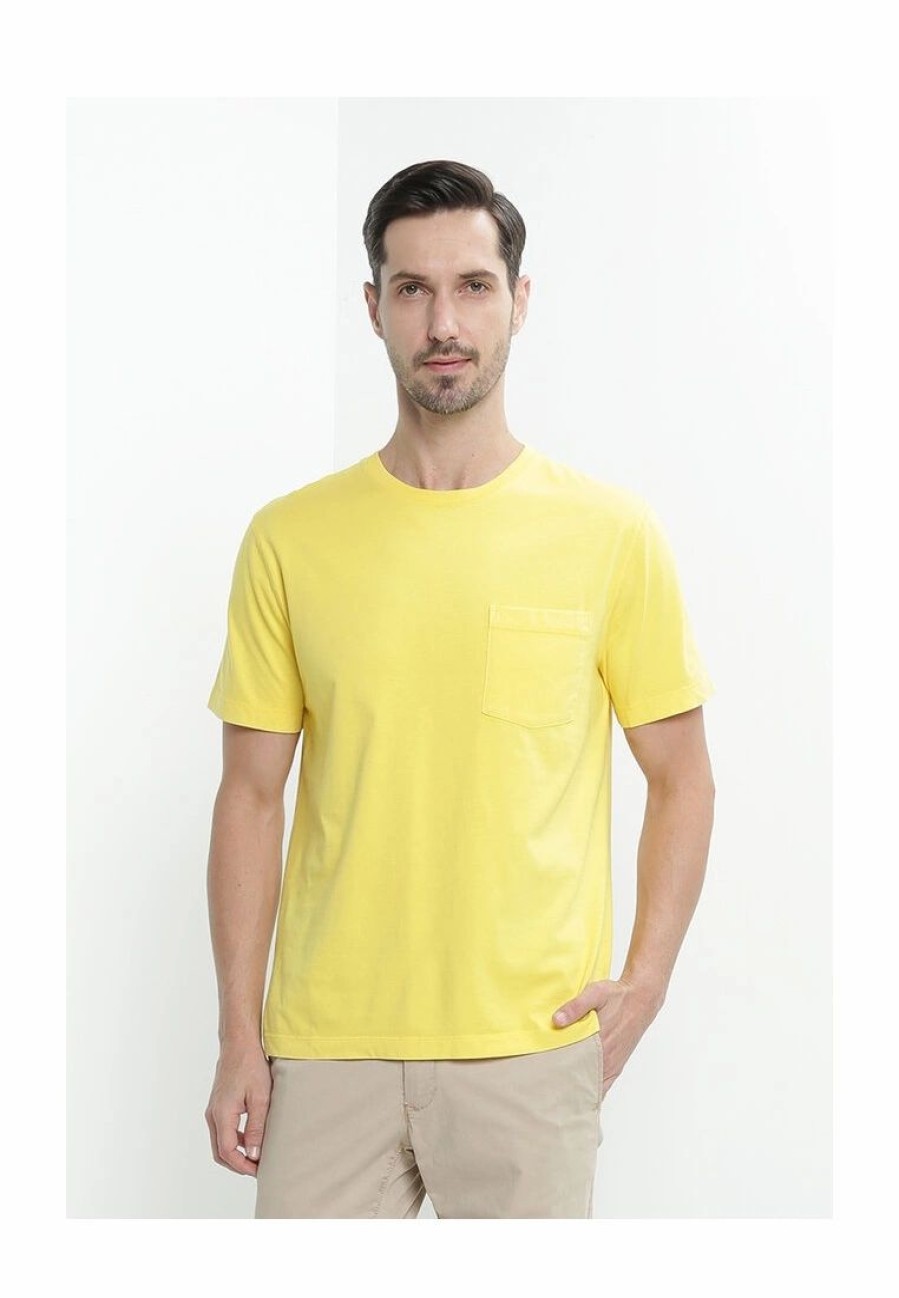 Men * | Banana Republic Summer Authentic Garment Dye Pocket Crew T-Shirt