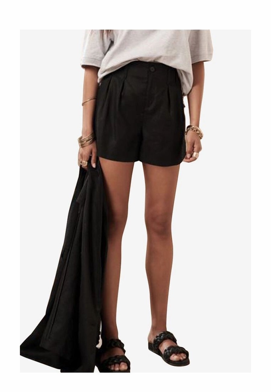 Women * | Banana Republic Pleated Linen Shorts