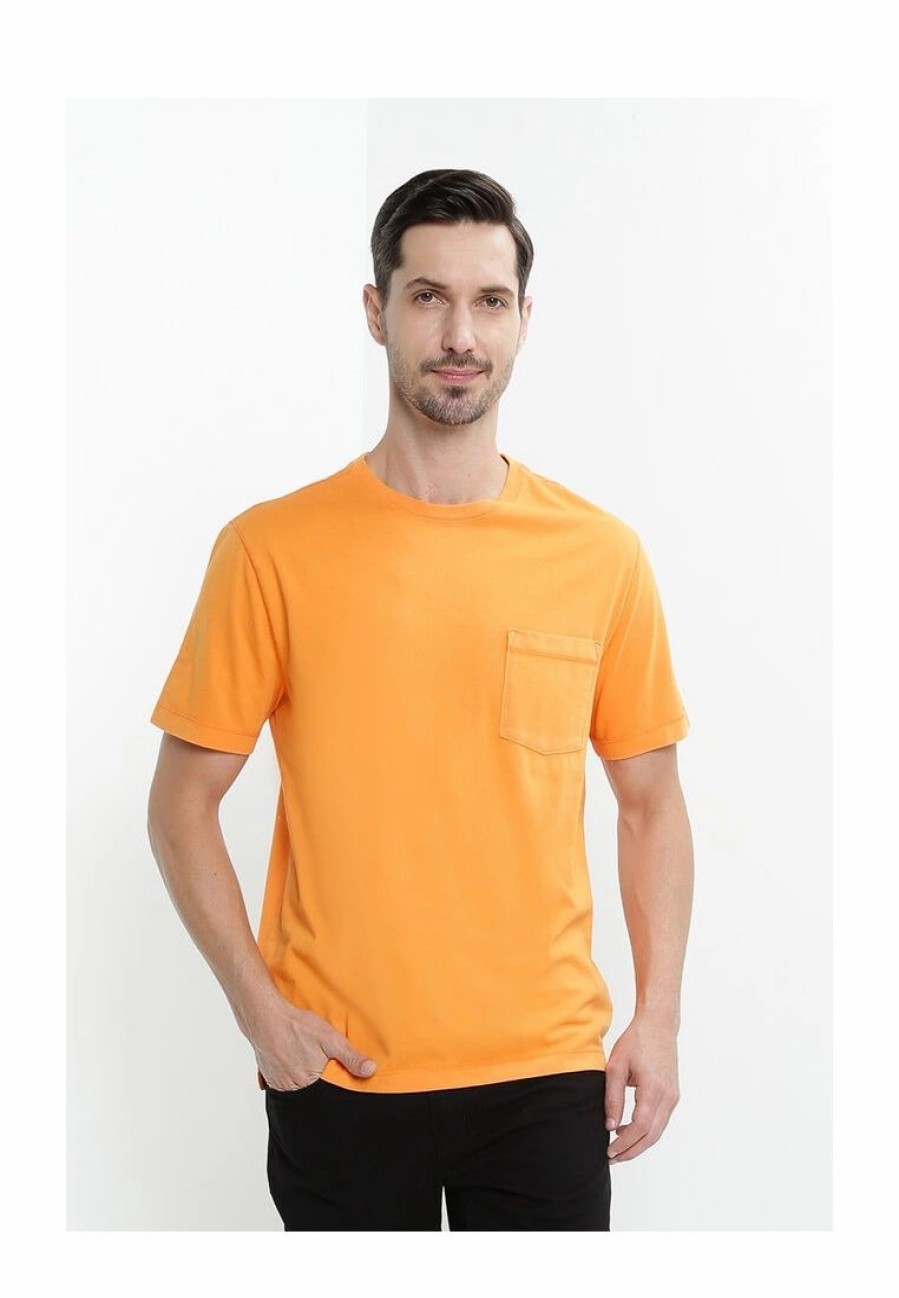 Men * | Banana Republic Summer Authentic Garment Dye Pocket Crew T-Shirt