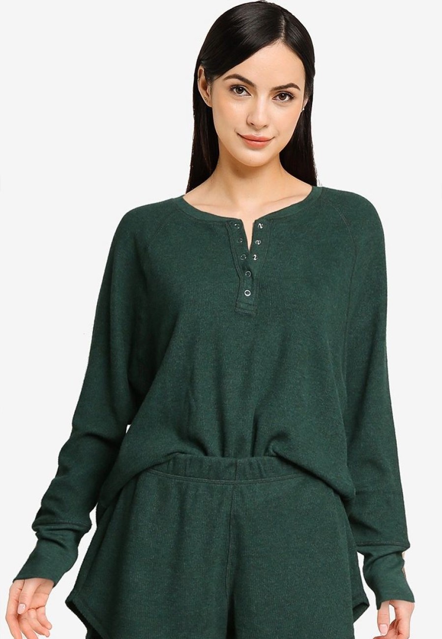 Women * | Banana Republic Olx Pj Ls Waffle Henley