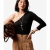 Women * | Banana Republic Rib Exposed Shoulder Top