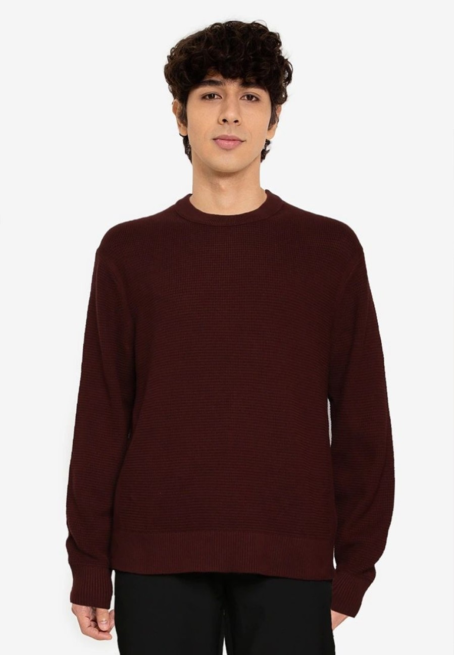 Men * | Banana Republic Organic Cotton Waffle-Knit Sweater