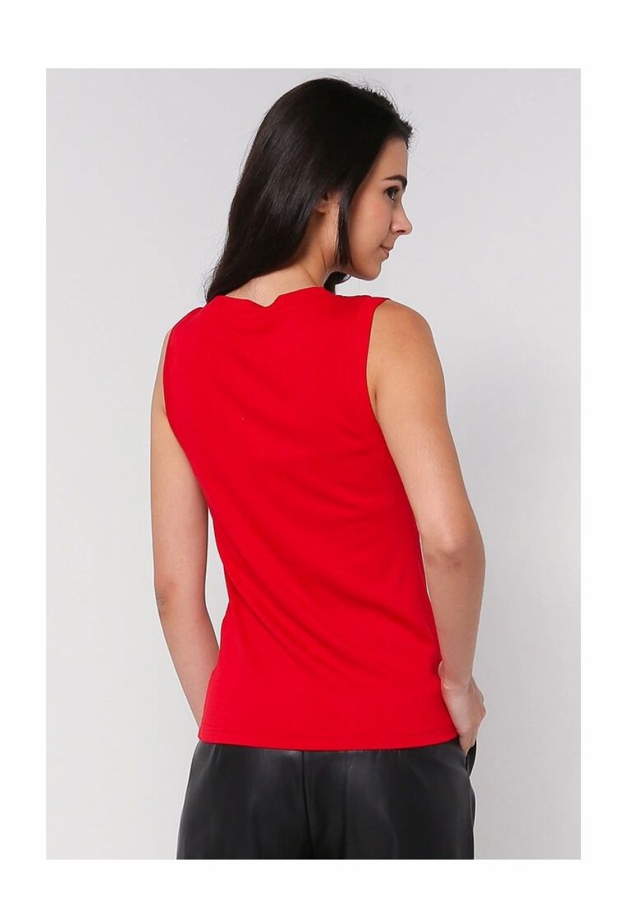 Women * | Banana Republic Sleeves Elevated Rib Muscle Tank Top