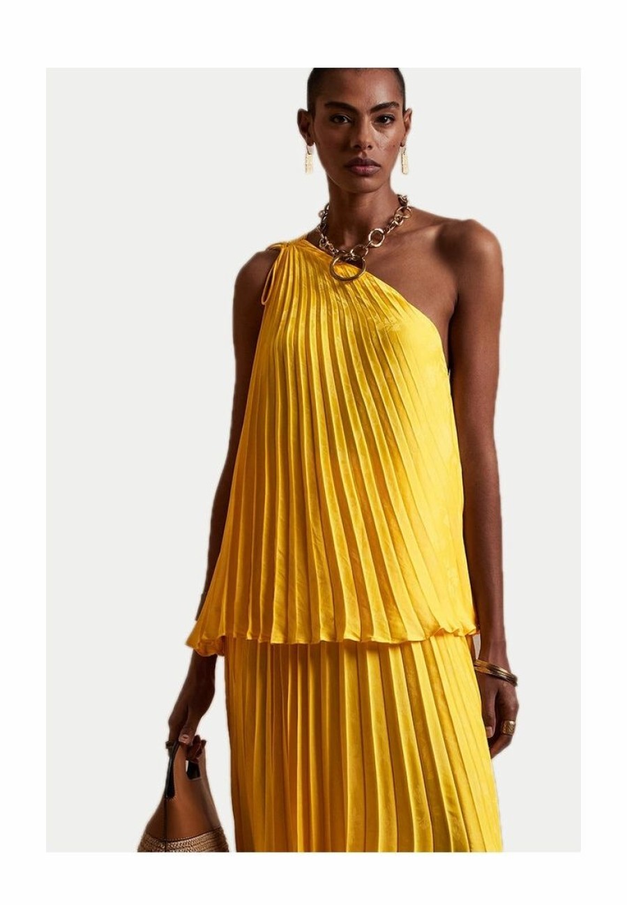 Women * | Banana Republic Pleated One Shoulder Top