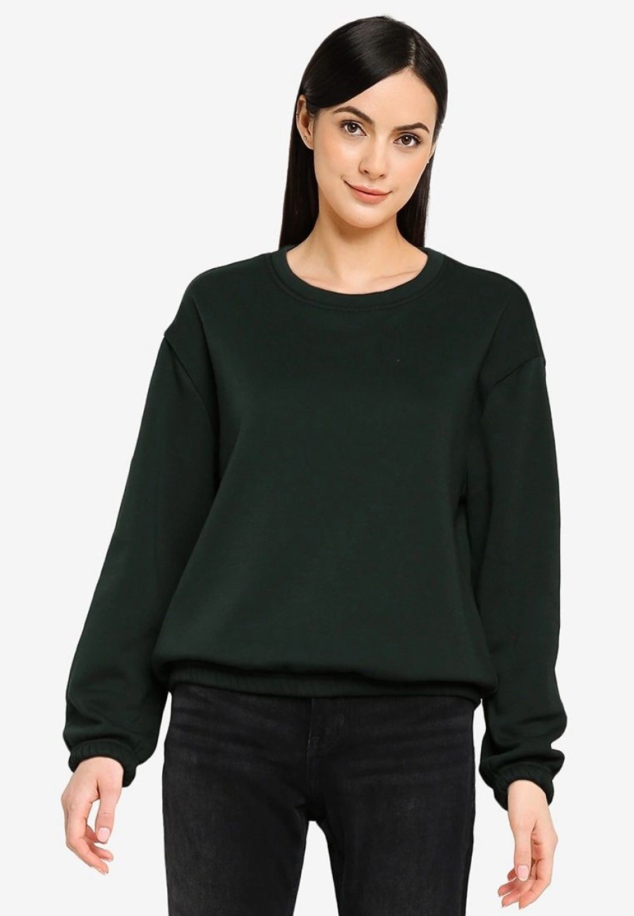 Women * | Banana Republic Ls Interlock Seamed Crew