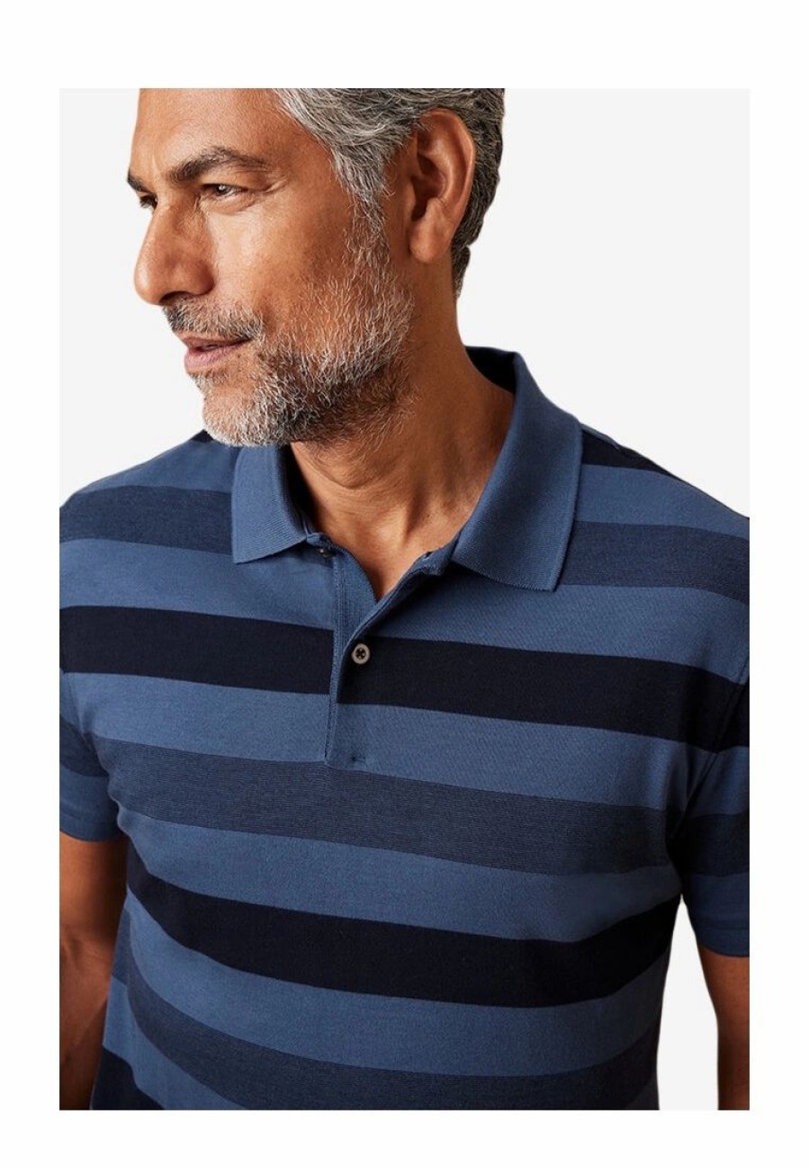 Men * | Banana Republic Allover Stripe Perf Lux Polo Shirt