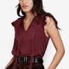 Women * | Banana Republic Tie Neck Top