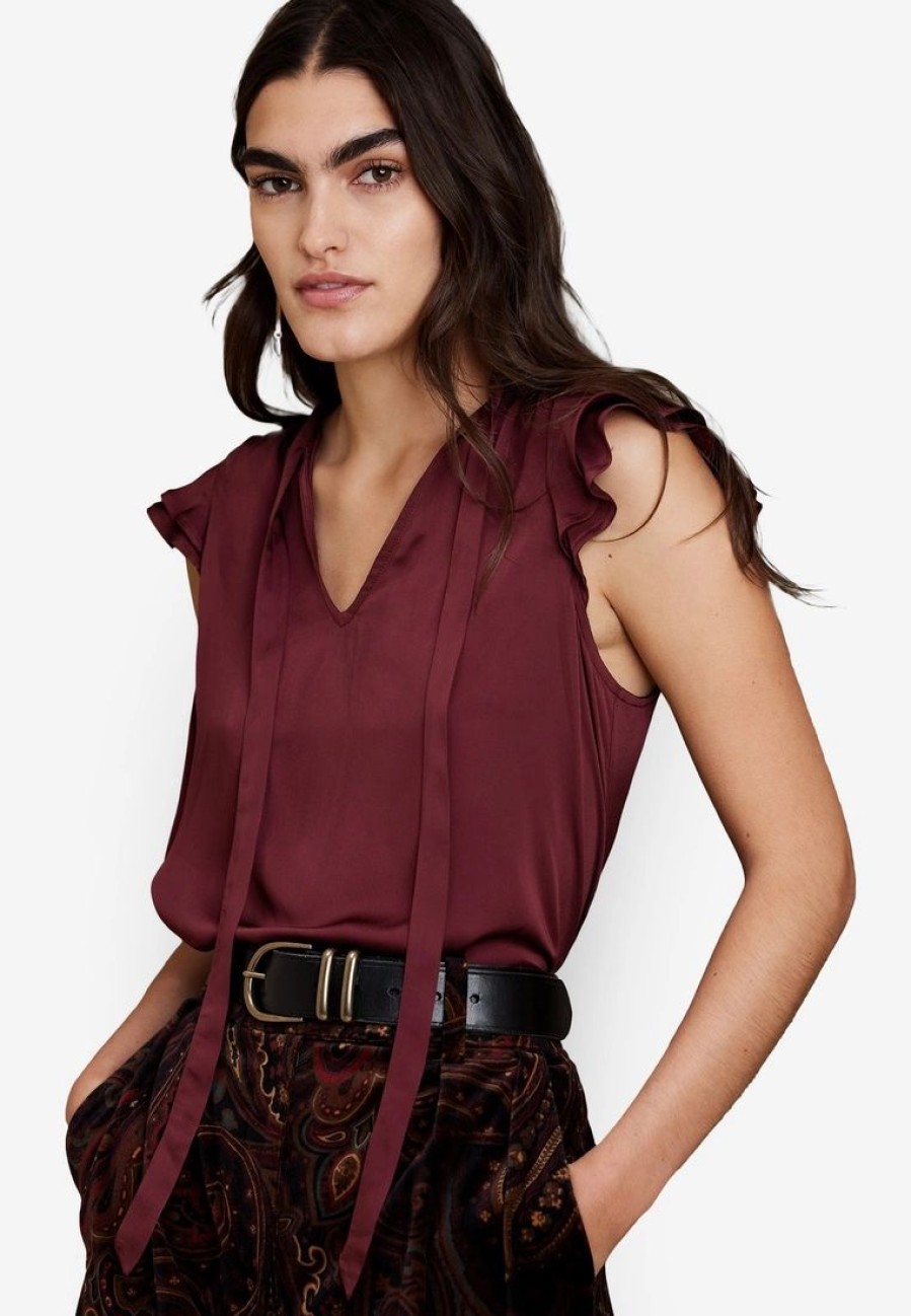 Women * | Banana Republic Tie Neck Top