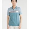 Men * | Banana Republic Stripe Lux Polo Shirt