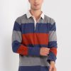 Men * | Banana Republic Heavy Jersey Long Sleeves Rugby Polo Shirt