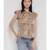 Women * | Banana Republic Flutter Sleeves Top