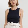 Women * | Banana Republic Fitted Rib Tank Top