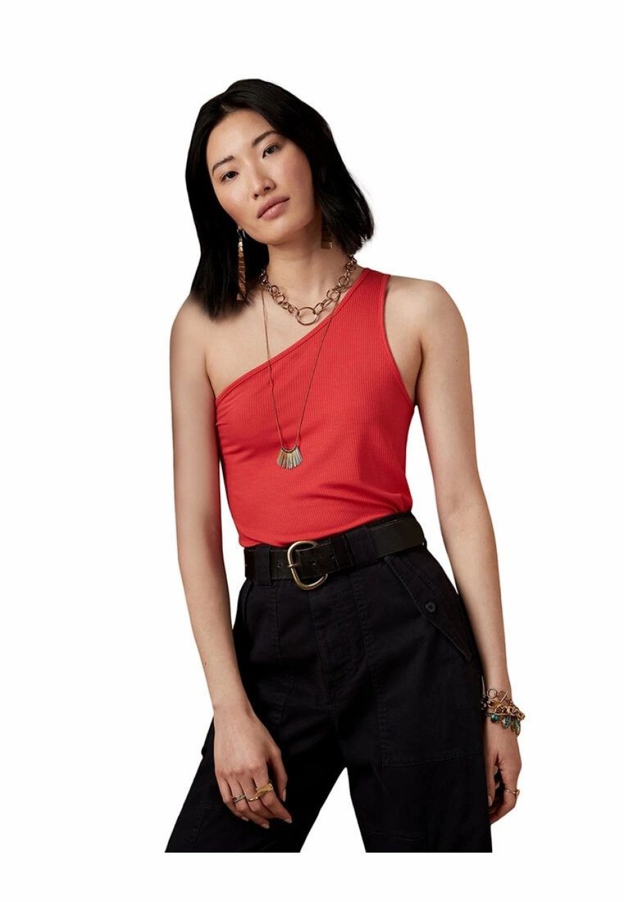 Women * | Banana Republic Ribbed One Shoulder Top