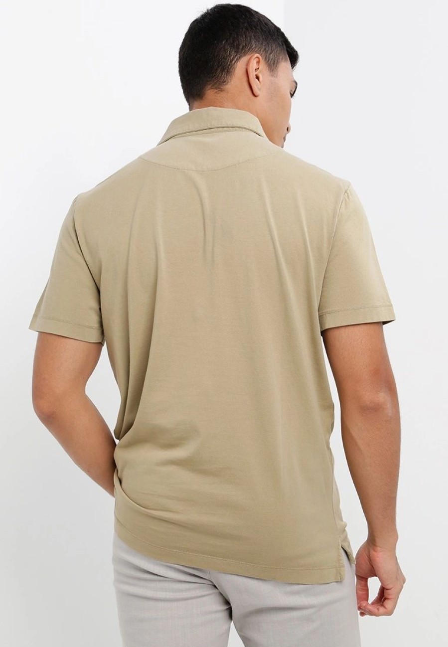 Men * | Banana Republic Authentic Garment Dye Polo Shirt